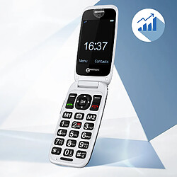 Geemarc téléphone portable - Blanc et noir pas cher