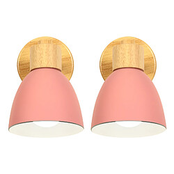 Stoex Applique Rétro Bois - Rose