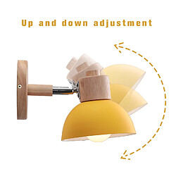 Acheter Stoex Applique Bois Métal Jaune E27
