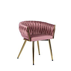 VIVALDI Chaise CAPRI Rose Velours