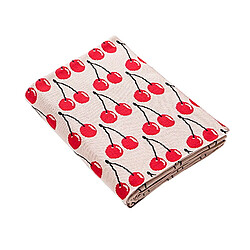 Benetton Couverture 140x190 Rouge Beige Cerises