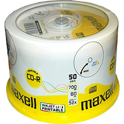 Maxell CD-R 80 Jet d'encre blanc - Cake 50