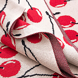 Benetton Couverture 140x190 Rouge Beige Cerises