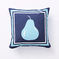 Benetton Coussin Bleu Poire 40x40 cm