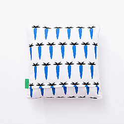 Benetton Coussin Carotte - Bleu/Blanc