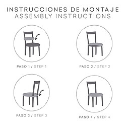 Eysa housse de Chaise ULISES Gris 50x5x50 CM 2 Unités pas cher