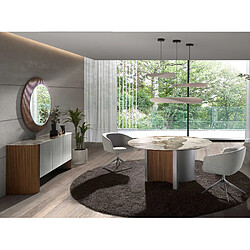 Acheter Angel Cerda Buffet en bois argenté, noyer et plateau en marbre de porcelaine