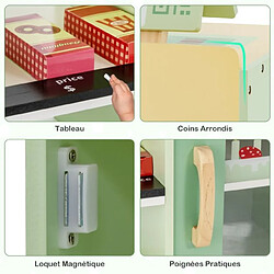 Helloshop26 Ensemble de jeu de supermarché pour enfants - Vert/Violet