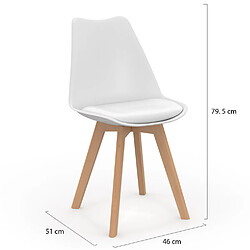 Idmarket MARKET SARA - 6 chaises scandinaves pas cher