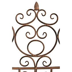 Acheter Decoshop26 Treillis métal marron vieilli 85.5 x 170 cm