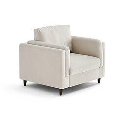 Lisa Design Brooke - fauteuil en velours pieds en bois