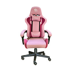 Talius Technology Talius Hornet - Noir et rose Siège gamer - dossier inclinable - mousse haute densité - accoudoirs fixes - 2 coussins
