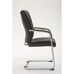 Decoshop26 chaise visiteur XXL - Gris foncé