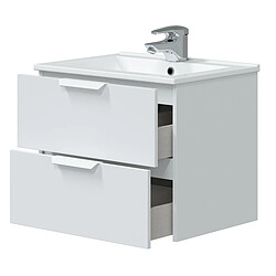 pegane Meuble suspendu 60 cm - Blanc