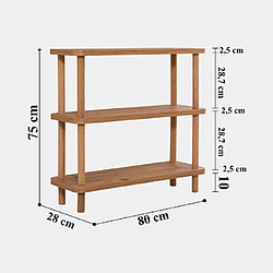 Hanah home étagère Step - Bois clair pas cher