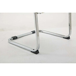 Decoshop26 chaise visiteur XXL - Gris foncé pas cher