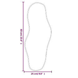 vidaXL Miroir mural - Doré pas cher