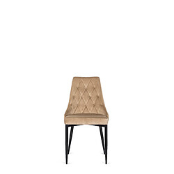 VIVALDI Chaise CORK Beige Velours