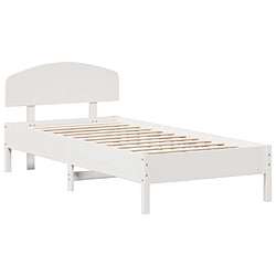 VIDAXL Cadre de lit 100x200 cm - Blanc