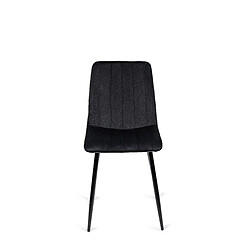 VIVALDI Chaise IBIS Velours Noir