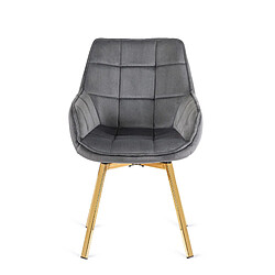 Vivaldi Chaise Pivotante MIA - Gris Velours