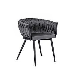 VIVALDI Chaise EMPOLI - Gris Velours