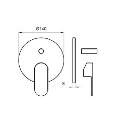 Kiamami Valentina Amalfi Ensemble Douche Externe | Chrome