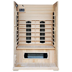 Concept Usine Cabine de sauna luxe infrarouge 2 places NARVIK