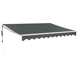 vidaXL Auvent rétractable automatique 3,5x2,5 m - Anthracite