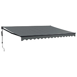 Auvent rétractable automatique 4,5x3 m - Anthracite VIDAXL