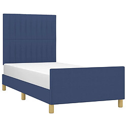 Avis VIDAXL vidaXL Cadre de lit sans matelas 80x200 cm - Bleu