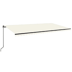 vidaXL Auvent 600x350 cm - Crème