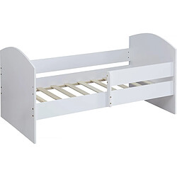 Habitat Et Jardin Lit enfant avec barrière Victoria - Bois - Blanc - 80 x 160 cm