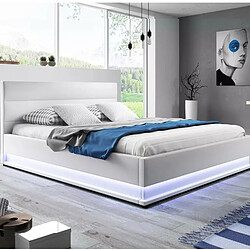 Acheter MEUBLER DESIGN Ava - Blanc - 180x200