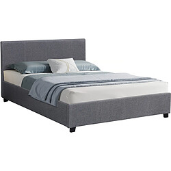 Habitat Et Jardin Lit double avec coffre Carla - 180 x 200 - Gris