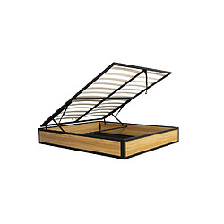 Concept Usine Lit coffre industriel 160 x 200 cm JERSEY