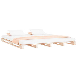 Avis VidaXL Lit de Palette - 180x200 cm Bois Massif