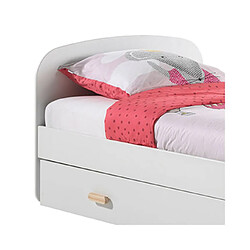 MES Lit enfant KIDLY avec tiroir - Pin blanc 90x200 cm