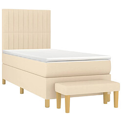 Avis VIDAXL Tissu Crème 100x200 cm