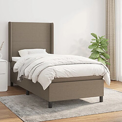 VIDAXL Sommier à lattes - Taupe 80x200 cm Tissu