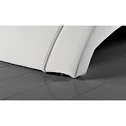 Avis Concept Usine Lit avec led 140 x 190 cm en PU blanc PADDINGTON