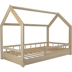 Velinda Lit cabane 160x80 cm bois de pin