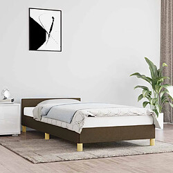 vidaXL Cadre de lit sans matelas - Marron foncé 80x200 cm
