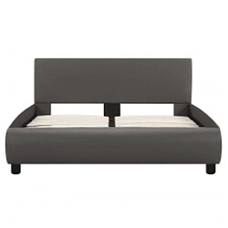 Acheter VidaXL Cadre de lit - LED - Gris - 140x200 cm