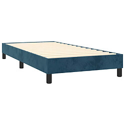 Acheter vidaXL Cadre de lit 90x190 cm - Bleu foncé