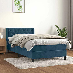 vidaXL 80x200 cm - Bleu foncé