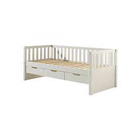 VIPACK Fritz Lit Capitain 90x200 cm - Blanc