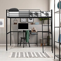 cstore Lit mezzanine 140x200 Noir