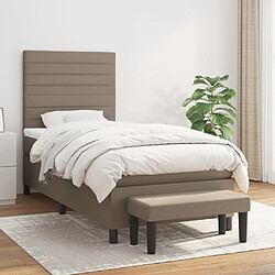 vidaXL Sommier à lattes 80x200 Taupe