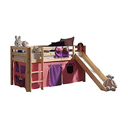 MES PINO - Naturel décor rose 90x200 cm